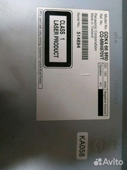 Штатное головное устройство Мазда 6