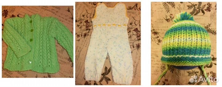 Кофта, шапка, полукомбинезон (р. 56-68)