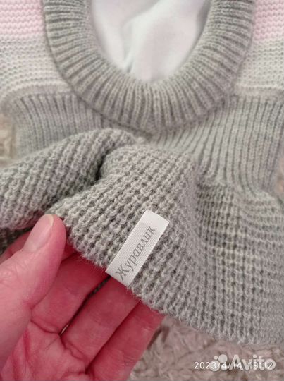 Шапка шлем Журавлик деми 52-54 новая