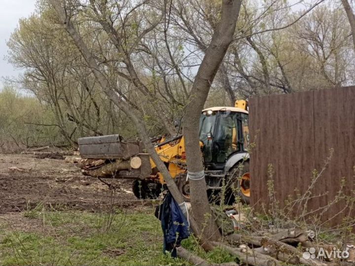 Демонтажные работы расчистка участка спил деревьев