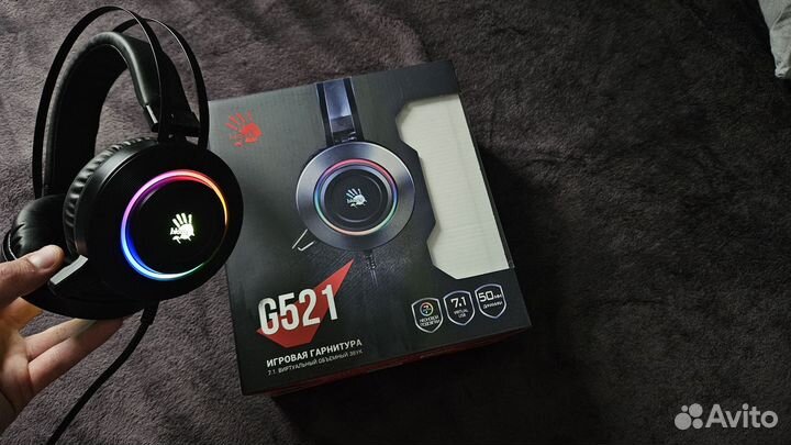 Игровые наушники Bloody g521 новые