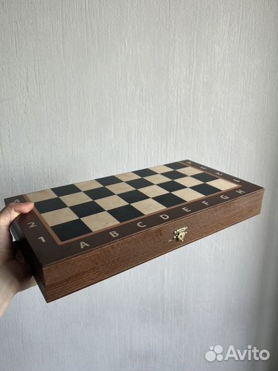 Шахматы большие деревянные с доской