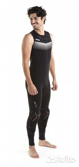 Длинный гидрокостюм без рукавов для жаркой погоды