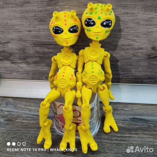 Игрушка инопланетянин 3д подвижная