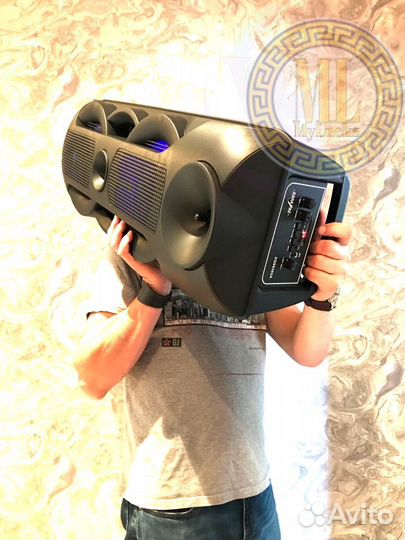 Колонка Super Bass Dance Box с микрофоном