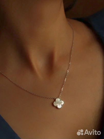 Van cleef цепочка с перламутром