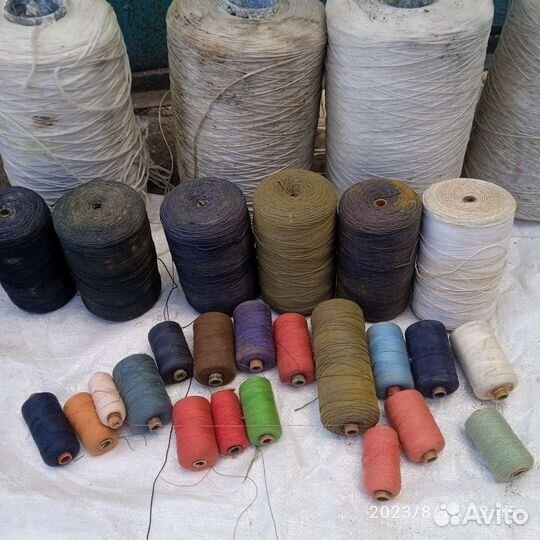 Нитки суровые