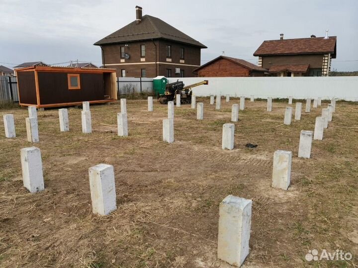 Фундамент на жб сваях под ключ / Жб сваи