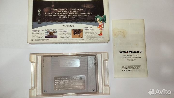 Ориг. картридж final fantasy 6 на super famicom
