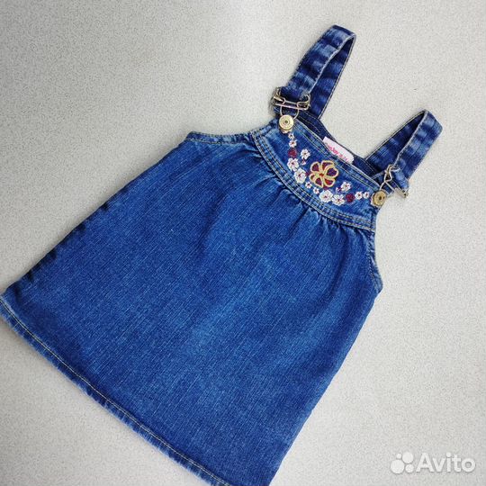 Джинсовый сарафан для девочки