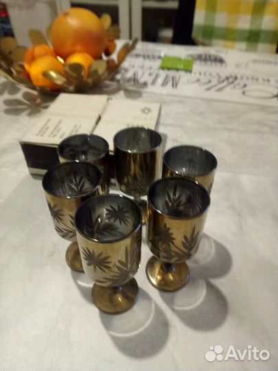 Винтаж СССР. Рюмочки хрусталь