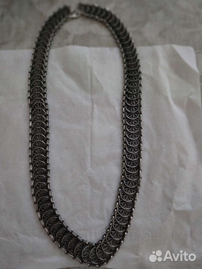 Серебряное колье