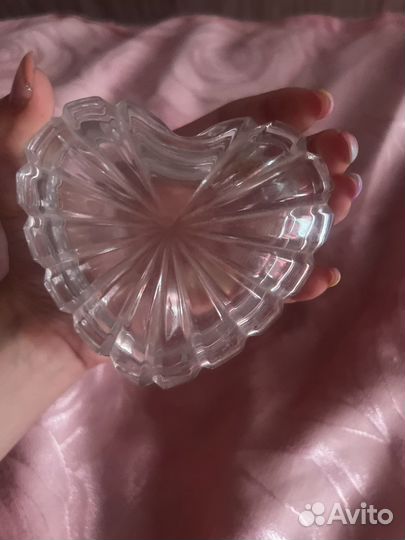 Хрустальное сердце шкатушка