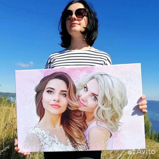 Портрет на холсте 30х40