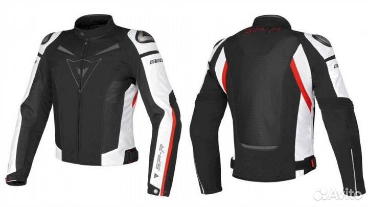 Мото Куртка Dainese новая мотокуртка чёрно белая l