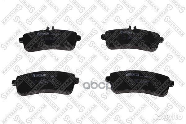 000 720B-SX колодки дисковые задние с антискри