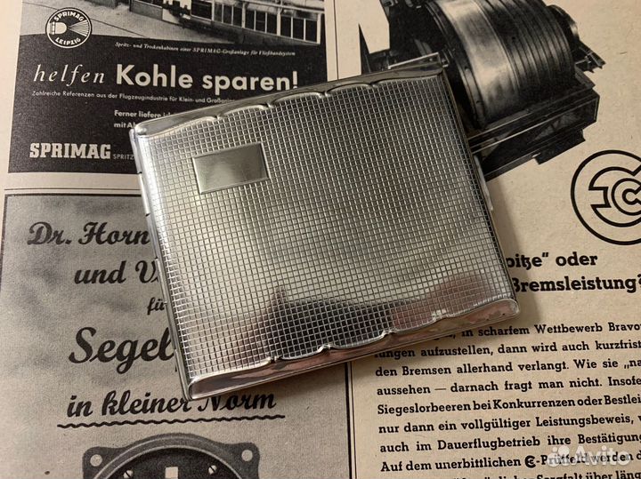 Портсигар Kraftalpacca трофейный Германия, 1930-ые