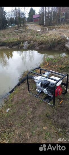 Откачка воды из подвалов, участков,котлованов