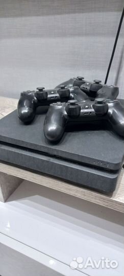 Sony playstation 4 PS4 slim 500gb+ 10 дисков