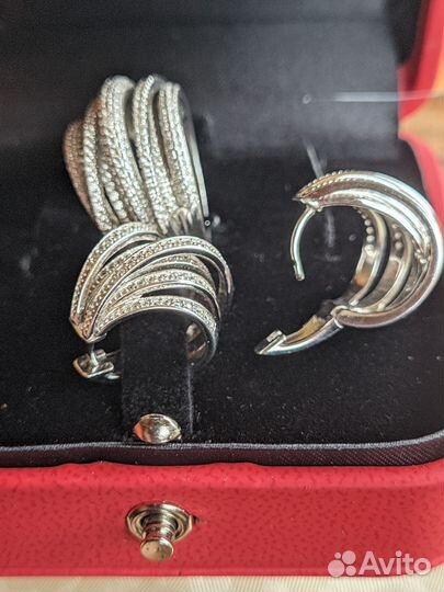 Серебро: браслет,серьги,колечки,бусы