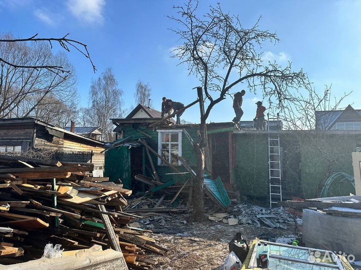 Снос дома и расчистка участка