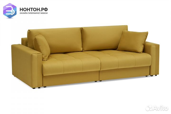 Диван тик-так Монарх горчичный