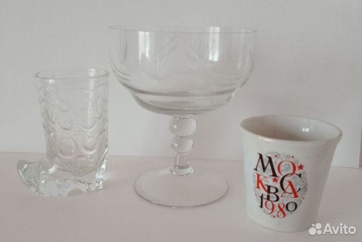 Хрусталь СССР. Бокалы для шампанского