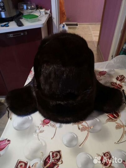 Норковая шапка мужская