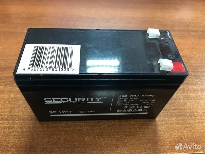 Новый аккумулятор 12В 7А Security Force для сигнал