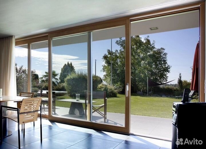 Алюминиевые окна и двери раздвижные