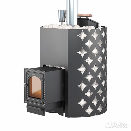 Печь Чугунная этна 24 (дт-4С) Закрытая каменка этн