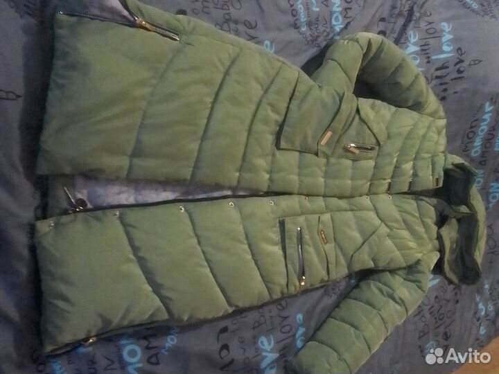 Пуховик женский 42 44длинный