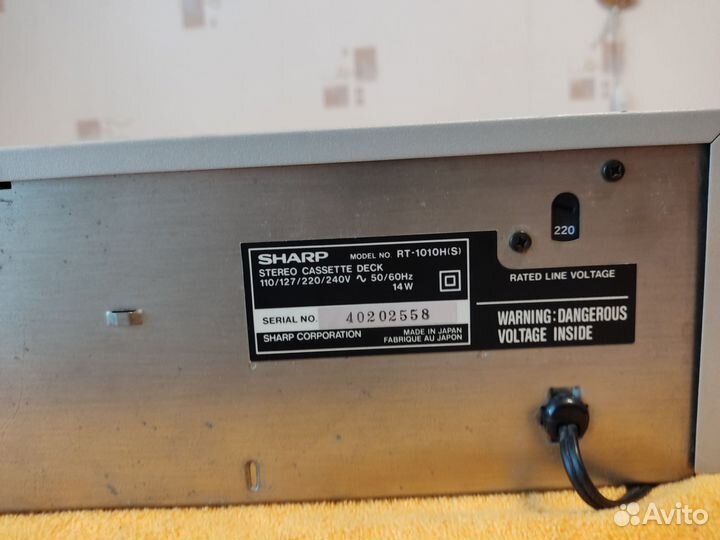 Дека кассетная Sharp RT-1010