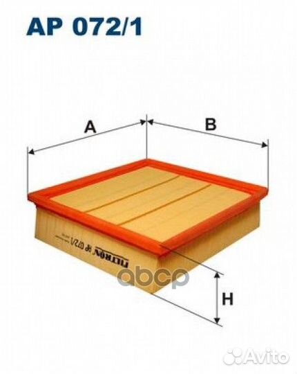 Фильтр воздушный opel AP0721 Filtron