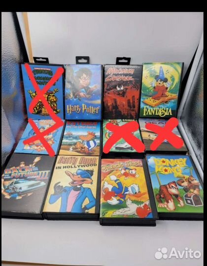 Картриджи для Sega Mega drive 2 16 bit