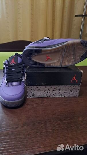 Кроссовки nike air jordan 4 retro purple