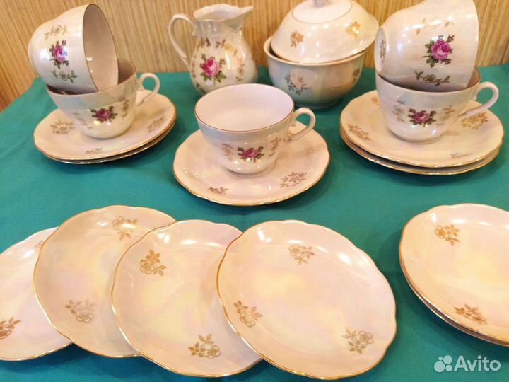 Сервиз чайный kahla фарфор гдр из СССР (19 предм)