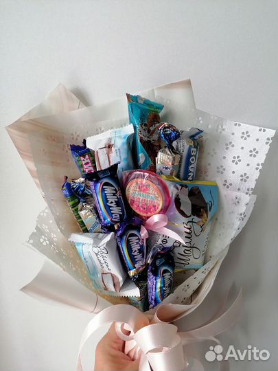 Сладкие букеты из конфет