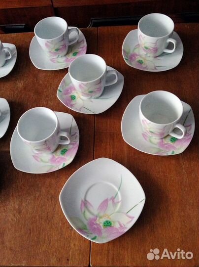 Чайный+кофейный сервиз+тарелки Mona Lisa