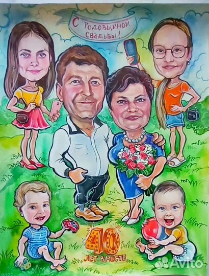 Шаржи и портреты по фото