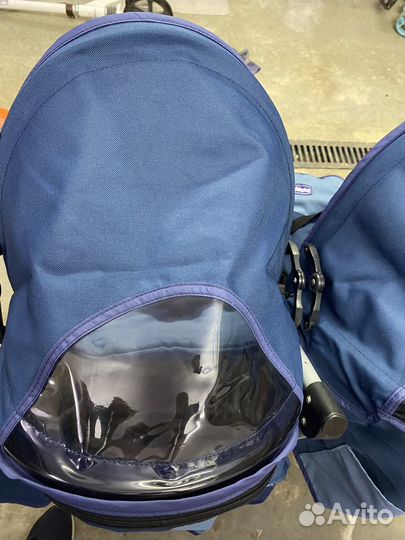 Chicco коляска-трость двухместная