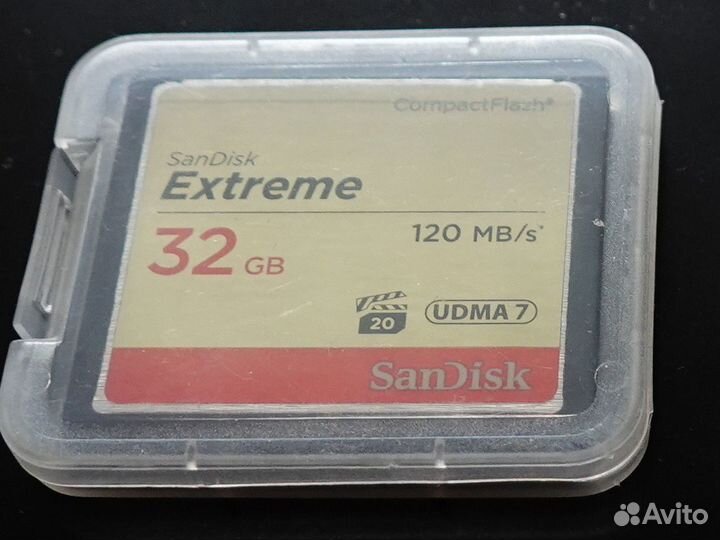 Карта памяти CompactFlash Sandisk Extreme 32gb