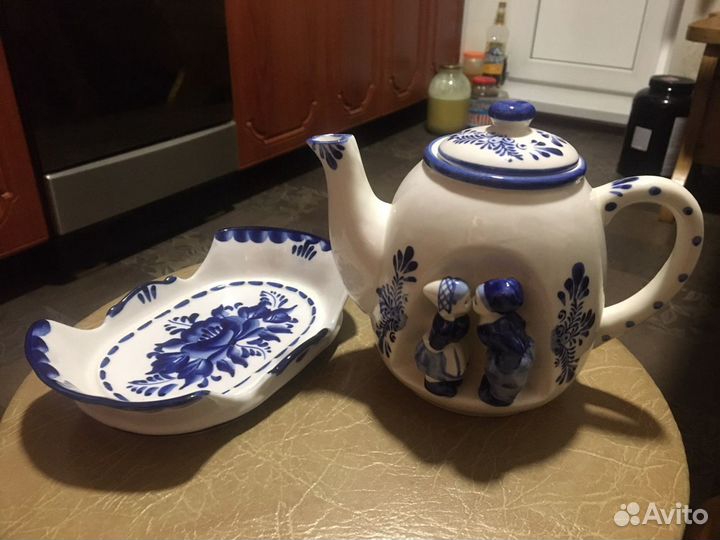 Чайник заварочный гжель