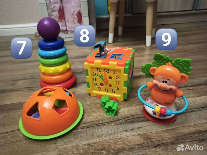 Развивающие игрушки музыкальные, инерционные