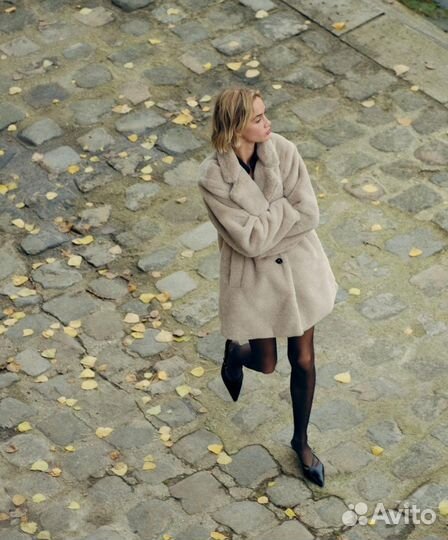 Шуба faux fur Zara сейл