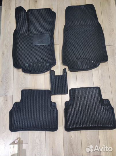 Автоковрики EVA kia rio 4 с бортиком - 1 эва