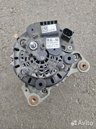 Генератор Шкода Рапид с обгонной муфтой