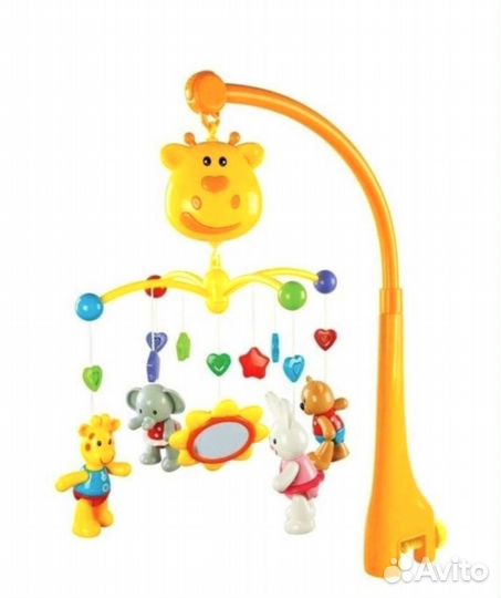 Мобиль на кроватку жирафики
