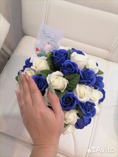 Букет из мыльных роз
