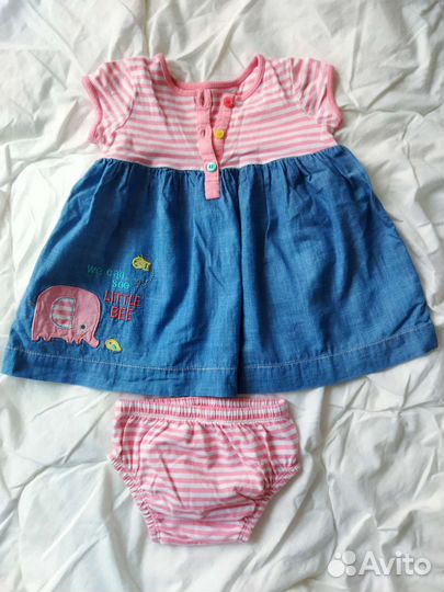 Платье Mothercare с трусиками 80 см